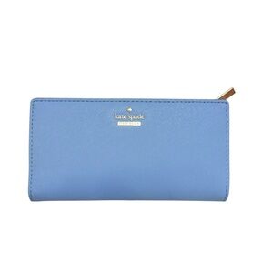 Kate spade blue slim bifold wallet new no tags